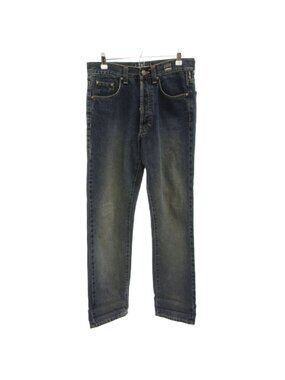 Versace Jeans Couture Denim Pants Navy Straight Full Length TL
